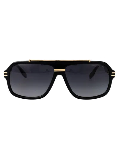 Marc Jacobs Squared Sunglasses Marc 840/s 2 M2 In Black