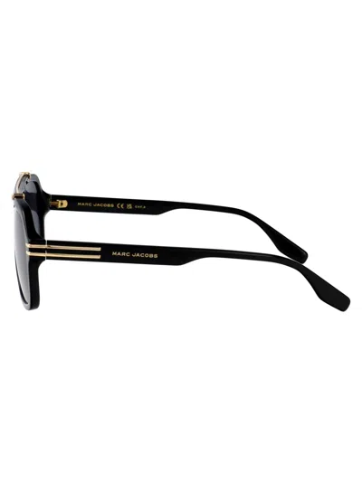Marc Jacobs Squared Sunglasses Marc 840/s 2 M2 In Black
