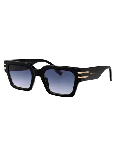 Marc Jacobs Squared Sunglasses Marc 787/s 2 M2 In Black