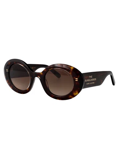 Marc Jacobs Crystal Havana Acetate Sunglasses