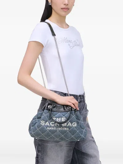 Marc Jacobs The Quilted Denim Large Chain Sack Bag