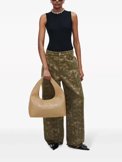 Marc Jacobs The Sack Leather Hobo Bag In Nude