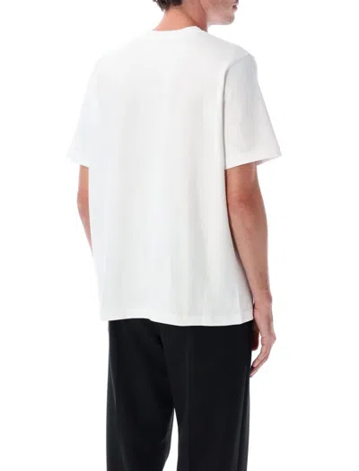 Casablanca White Crewneck T-shirt With Logo On The Front