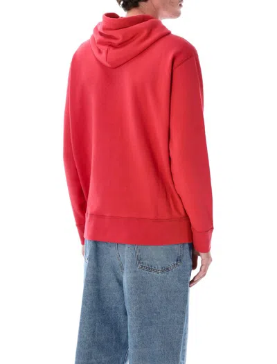 Polo Ralph Lauren Polo Pony-embroidered Drawstring Hoodie In Red