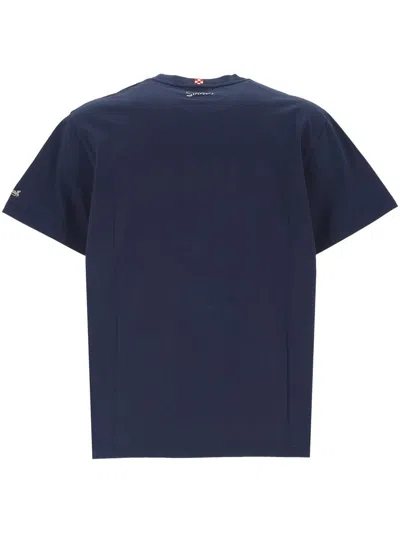 Mc2 Saint Barth Graphic Print Crew Neck T-shirt In Blue
