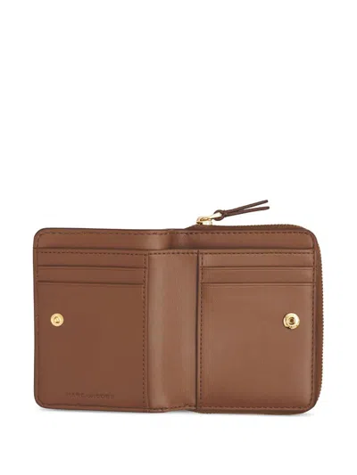 Marc Jacobs The Mini Compact Wallet In Brown