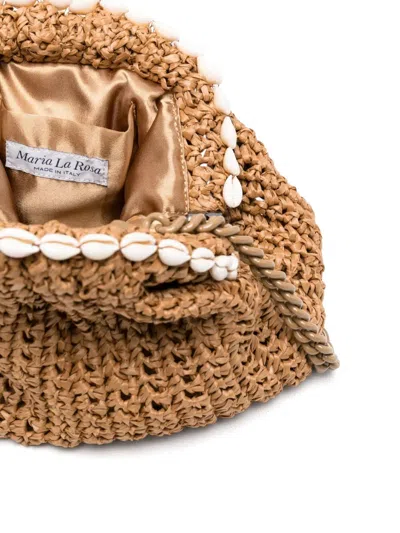 Maria La Rosa Tepo Mini Game Crochet Solid Pouch