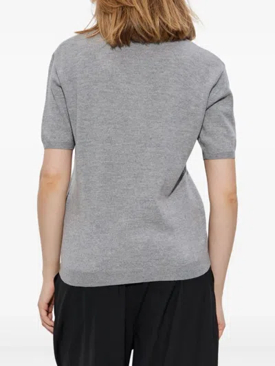 Marni Wool Polo Shirt With Velvet Collar Clothing