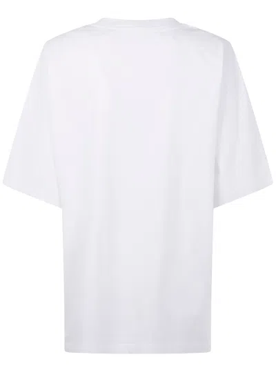 Marni White Cotton T-shirt With Tulip Print Women In White