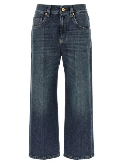 Brunello Cucinelli Contemporary Square Jeans Blue In Blue