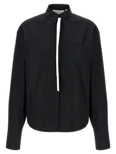 Sportmax Woman Shirt Black Size 8 Cotton In Black