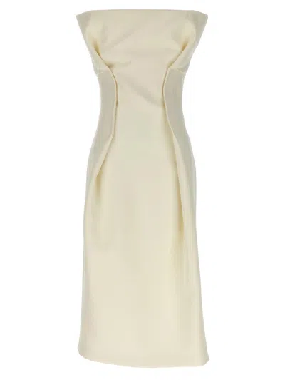 Sportmax Adito Dresses White In Neutral