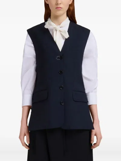 Marni Wool Waistcoat With Side Slits