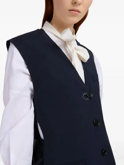 Marni Wool Waistcoat With Side Slits