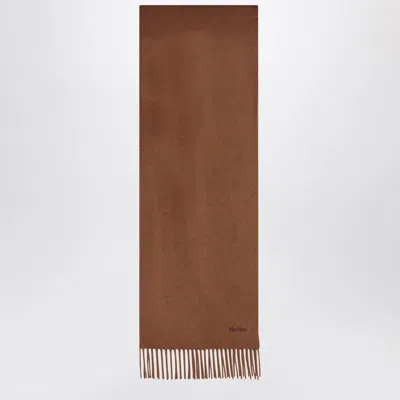 Max Mara Brown Cashmere Scarf In Brown