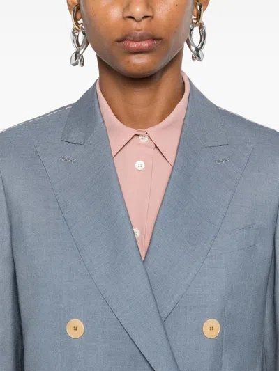 Max Mara Double-breasted Blazer With Button Detailing