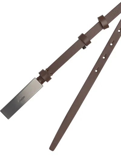 Max Mara Adjustable Length Belts For Perfect Fit In Brown