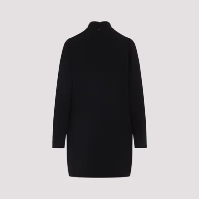 Max Mara Stand-up Collar Mini Dress With Long Sleeves