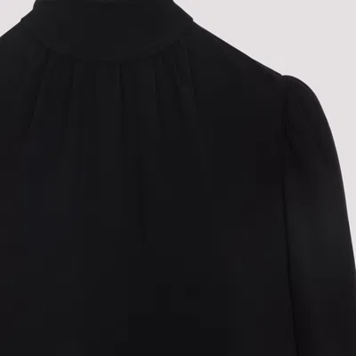 Max Mara Stand-up Collar Mini Dress With Long Sleeves