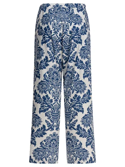 S Max Mara Max Mara S Blue Cotton Trousers In Blue