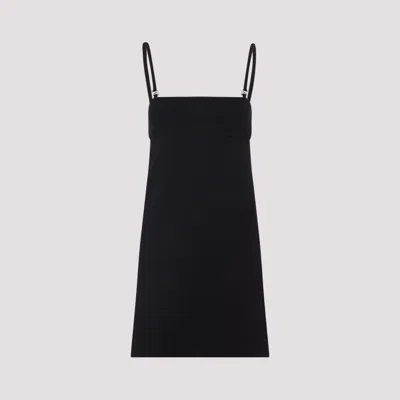 Sportmax Mini-length Sleeveless Dress Adjustable Straps In Black