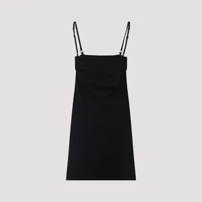 Sportmax Mini-length Sleeveless Dress Adjustable Straps In Black