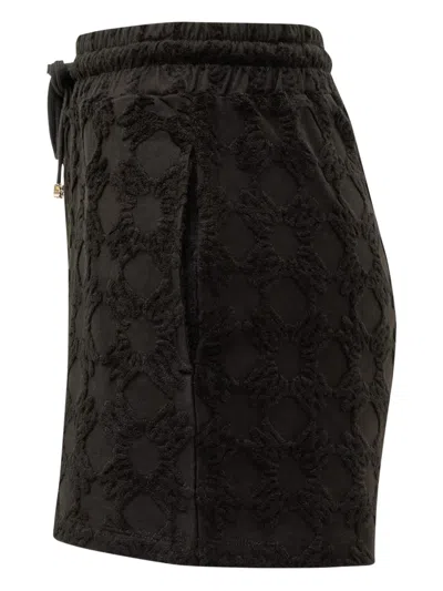 Amiri Drawstring Cotton-blend Shorts In Black