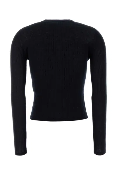 Max Mara Midnight Blue Silk Blend Potus Cardigan