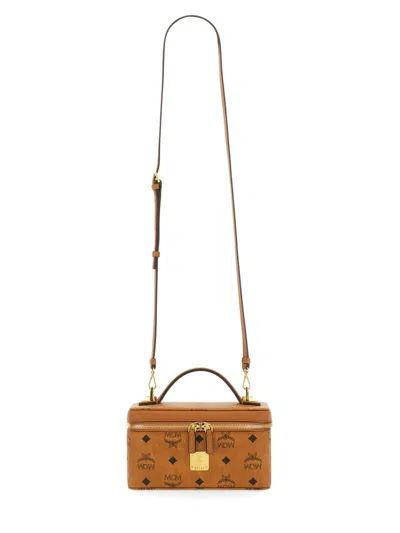 Mcm Women Printed Canvas Rockstar Vanity Case Handbag