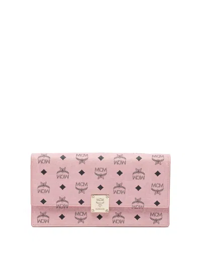 Mcm Pink Cotton Crossbody Bag