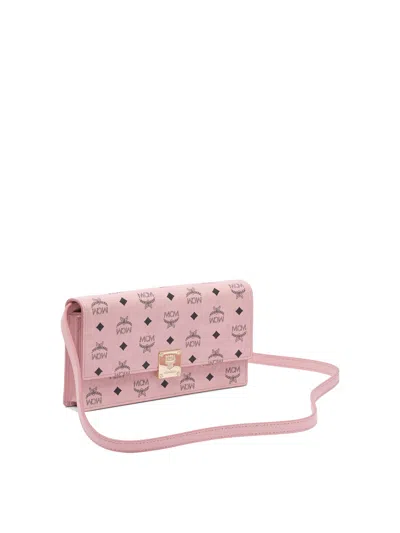 Mcm Pink Cotton Crossbody Bag