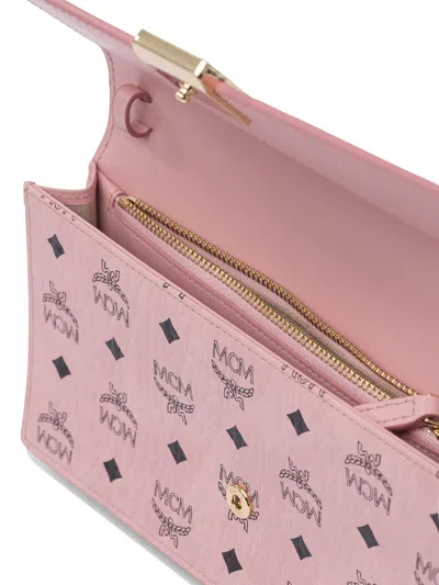 Mcm Pink Cotton Crossbody Bag
