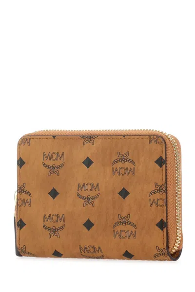 Mcm Printed Canvas Wallet