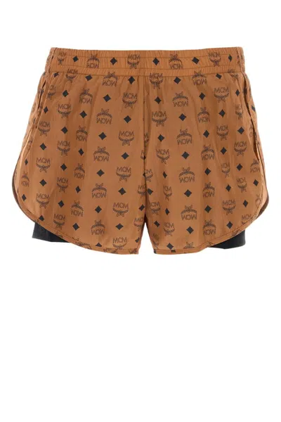 Mcm All-over Patterned Nylon Shorts