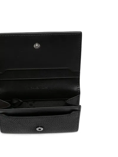 Michael Kors "hudson" Business Card Wallet In Black