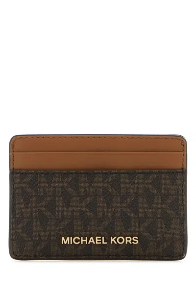 Michael Michael Kors Printed Canvas Card Holder