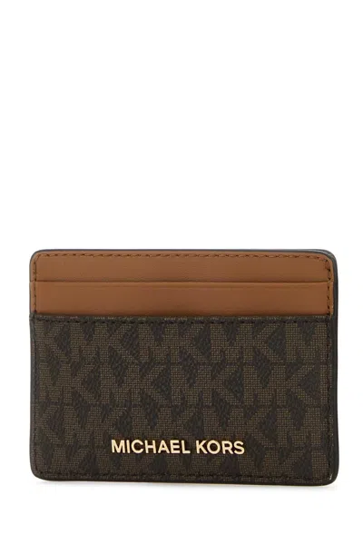 Michael Michael Kors Printed Canvas Card Holder