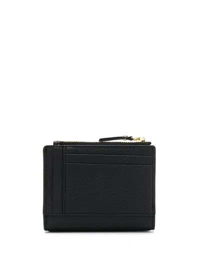 Michael Michael Kors Snap Wallet With Zip In Black