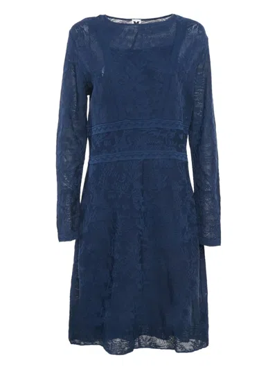 Pre-owned Missoni Lace Long-sleeved Dress