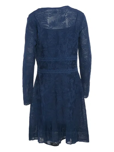 Pre-owned Missoni Lace Long-sleeved Dress