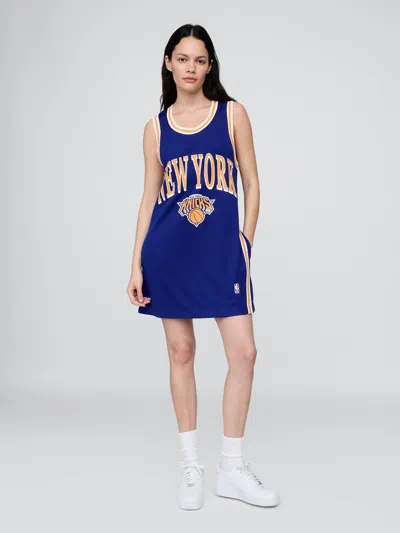 Gap Nba New York Knicks Recycled Jersey Mini Dress