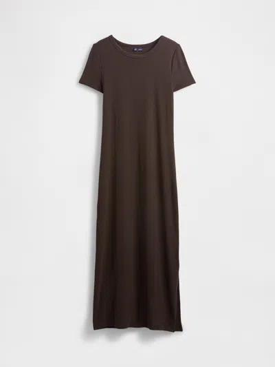 Gap Modern Rib Maxi T-shirt Dress