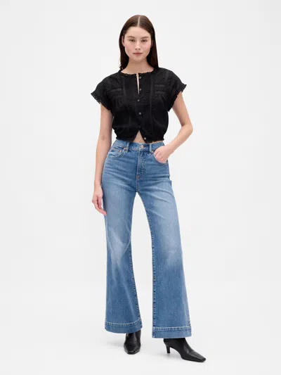 Gap High Rise Relaxed Flare Jeans