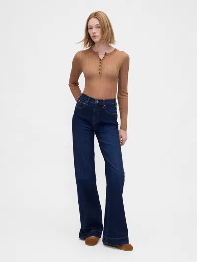 Gap High Rise Relaxed Flare Jeans
