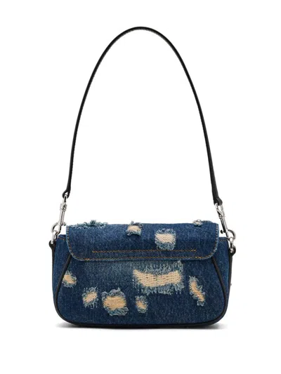 Marc Jacobs The Denim Clover Rip And Repair Shoulder Bag