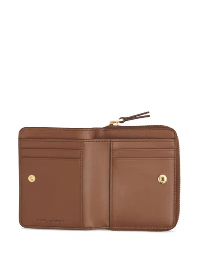 Marc Jacobs The Mini Compact Wallet In Brown