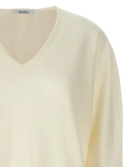 Max Mara Freccia Sweaters And Cardigans White