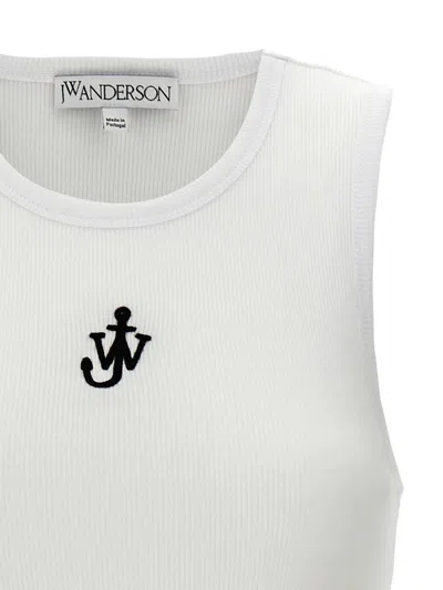 Jw Anderson J. W.anderson Anchor Embroidery Vest In White