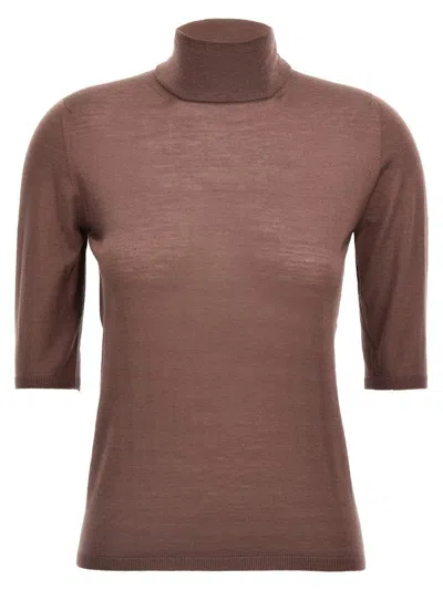 Max Mara Cecina Sweaters And Cardigans Purple In Brown