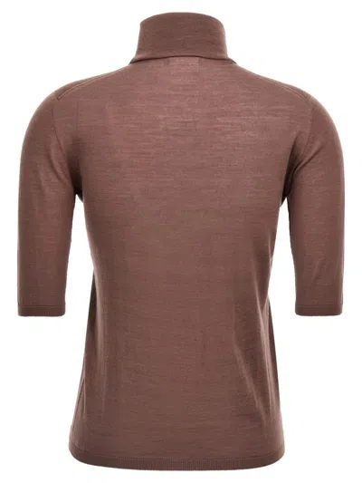 Max Mara Cecina Sweaters And Cardigans Purple In Brown